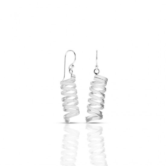 Twisto Silver Earrings