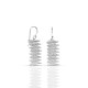 Abstract Spiral Silver Earrings