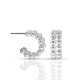 Silver Ball Hoop Small Earrings