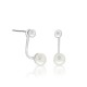 Dina Pearl Silver Earrings