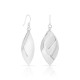 Leaf Drop Silver Earrings