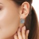 Bagi Silver Earrings