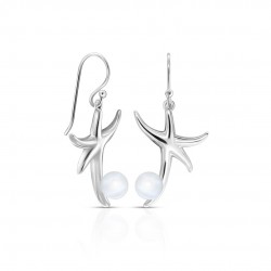 Dancing Star Pearl Silver Earrings Dancing Star Pearl Silver Earrings