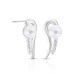 Renda Pearl Silver Earrings