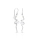 Snake Pearl Silver Earrings