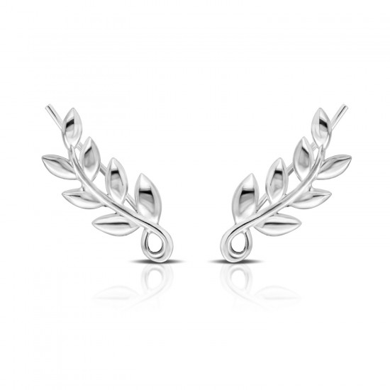 Laurus Silver Ear Cuffs