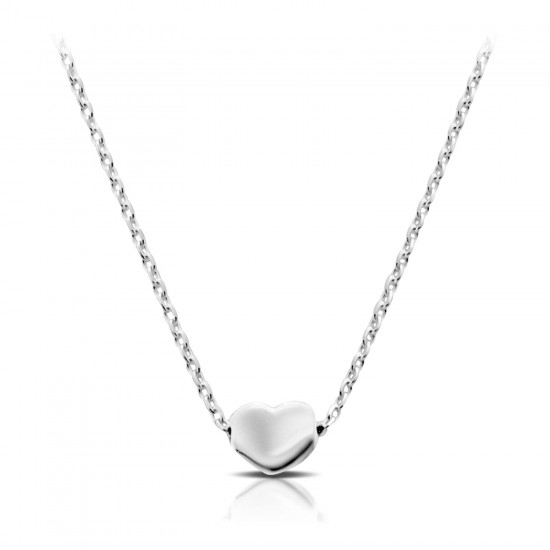 Dancing Cuore Silver Necklace