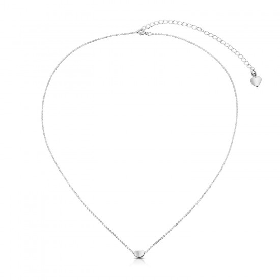 Dancing Cuore Silver Necklace