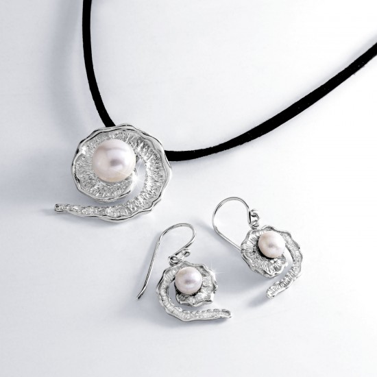 Spira Pearl Silver Pendant