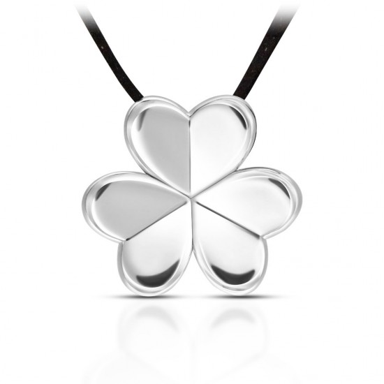 Liontin Perak Leaf Clover