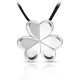 Liontin Perak Leaf Clover