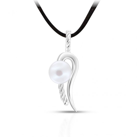 Renda Pearl Silver Pendant