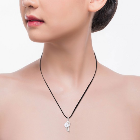 Renda Pearl Silver Pendant