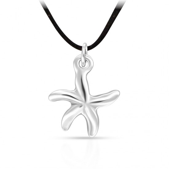 Big Starfish Silver Pendant