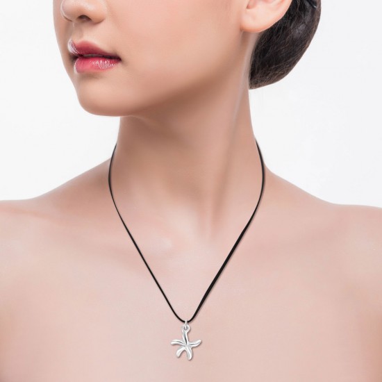 Big Starfish Silver Pendant