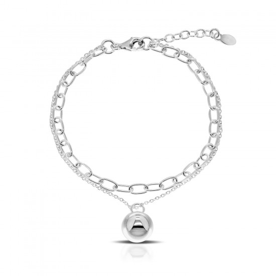 Dancing Ball Silver Bracelet