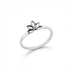 Lotus Mini Silver Ring  Lotus Mini Silver Ring