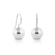 Large Ball Drop Silver Earrings