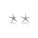 Anting Perak Starfish Diamond Cut