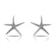 Anting Perak Starfish Diamond Cut