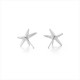 Anting Perak Starfish Diamond Cut