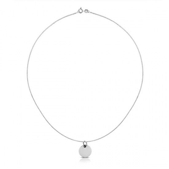 Namaste Plain Silver Chain Necklace