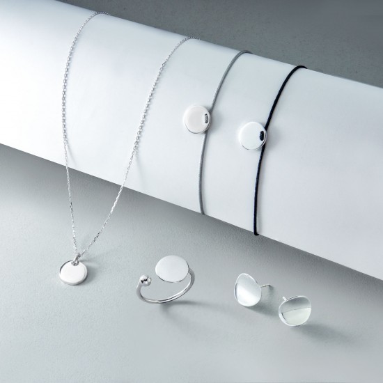 Namaste Plain Silver Chain Necklace