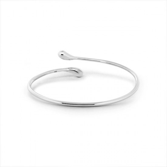 Cuddle Silver Bangle