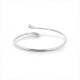 Cuddle Silver Bangle