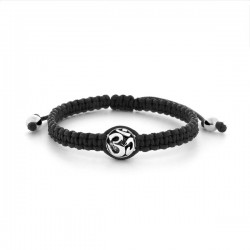 Om Silver String Bracelet Om Silver String Bracelet