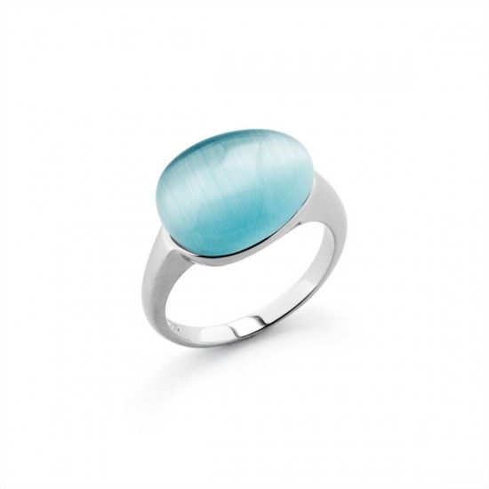 Cincin Perak Cat Eye Turquoise