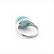 Cincin Perak Cat Eye Turquoise