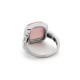 Cincin Perak Cat Eye Square Pink