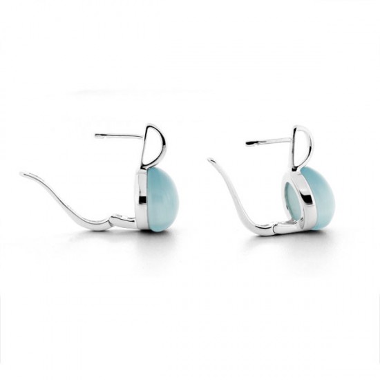 Anting Perak Cat Eye Turquoise