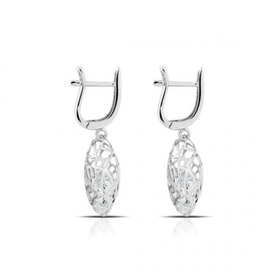 Enchanted Zircon Silver Earrings