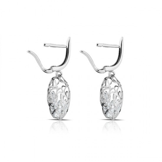 Enchanted Zircon Silver Earrings