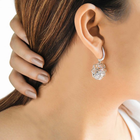 Enchanted Zircon Silver Earrings