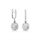 Dunia Zircon Silver Earrings