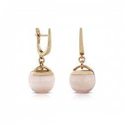 Moon Cat Eye Gold Plated Silver Earrings Moon Cat Eye Gold Plated Silver Earrings