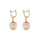 Moon Cat Eye Gold Plated Silver Earrings