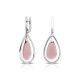 Anting Perak Cat Eye Drop Pink