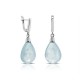 Anting Perak Aquamarine 