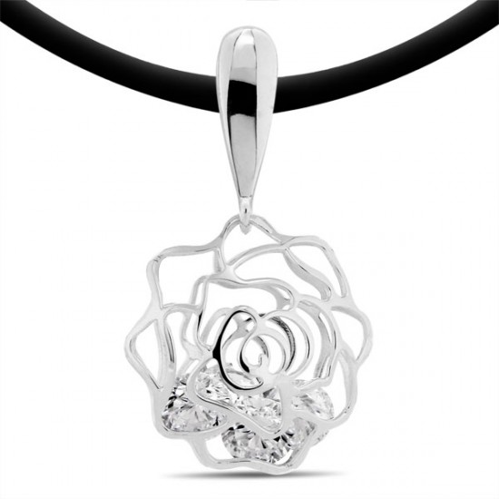 Enchanted Zircon Silver Pendant