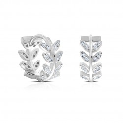 Laurel Zircon Silver Earrings Laurel Zircon Silver Earrings