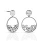 Eliera Zircon Silver Earrings