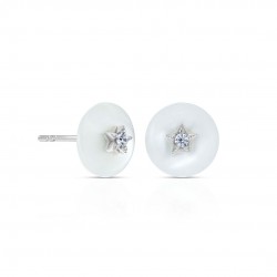 Star Mother Of Pearl Silver Earrings Star Mother Of Pearl Silver Earrings