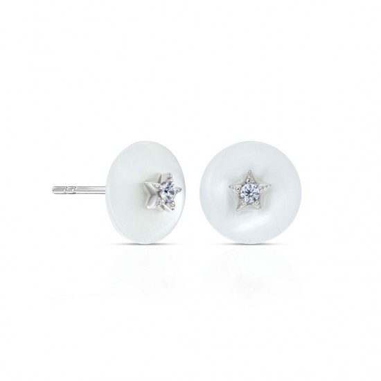 Anting Perak Mother Of Pearl Star
