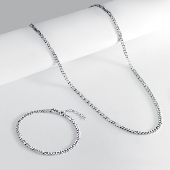 Cuban Chain Silver Necklace