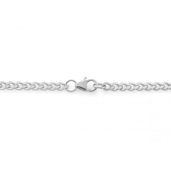 Cuban Chain Four Silver Necklace