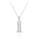 Estie Zircon Silver Necklace